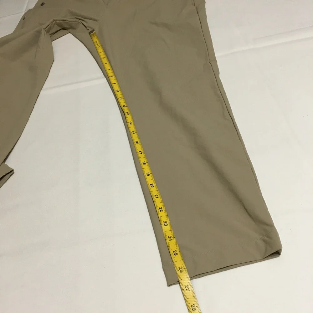 Figs Pro Technical Scrub Pants Mens Medium Short Tan Drawstring